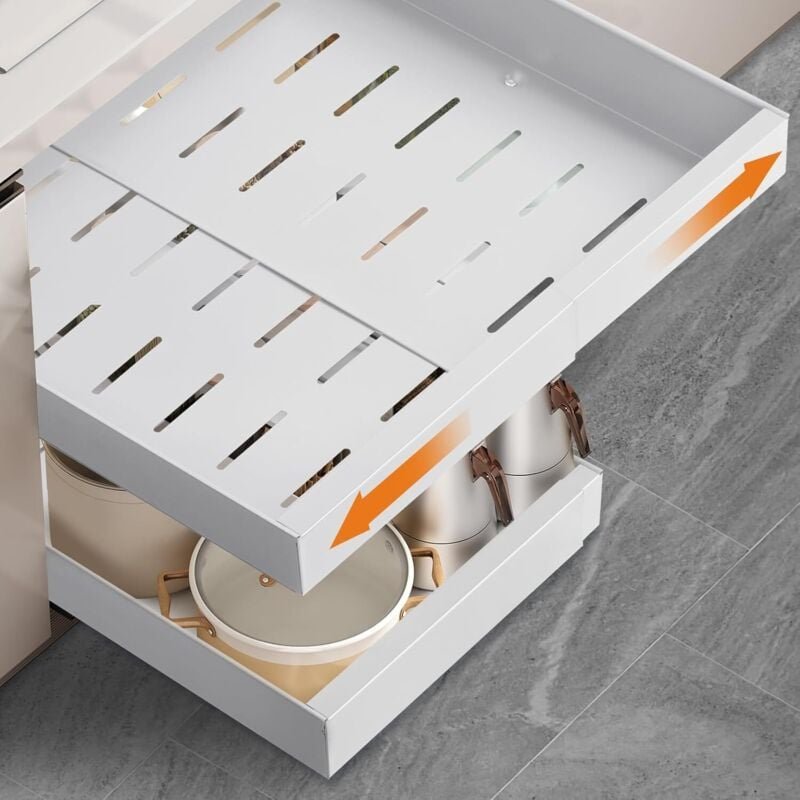 selbstklebende Auszugsschubladen für die Küche, Auszugstablett für Küchenschränke, Küchenschrank-Organizer, Schubladen-O...