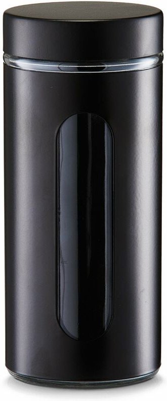 Zeller - Vorratsbehälter, Glas, eingeschlossen mit Visier, Fassungsvermögen 1,2 l, weiß