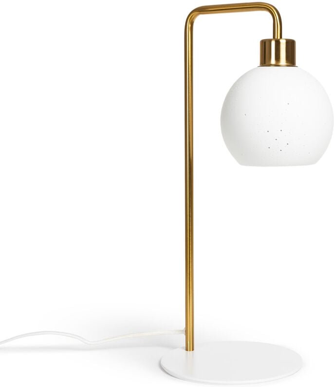 Tischlampe Metall und Keramik Juncadella Weiß