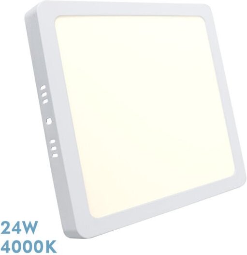 Fabrilamp - Downlight. quadratische Oberfläche Selenit 24w 4000k white 2160lm 2,8x28,5x28,5 cm