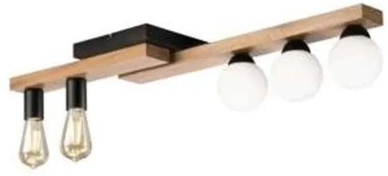 Lamkur Matte 50171 Deckenlampe Eiche Schwarz Modern