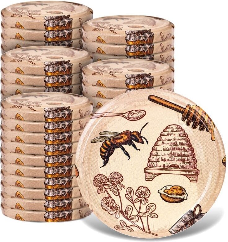 Deckel fi66 50er Pack Honigbiene, Behälter - Kadax