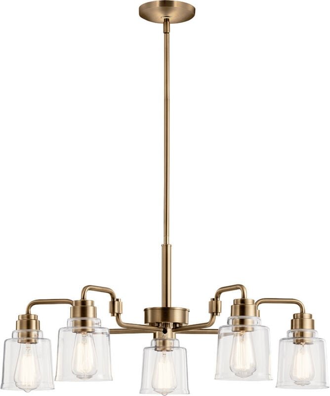 Kichler - Elstead Aivian Mehrarmige Deckenleuchte aus verwittertem Messing