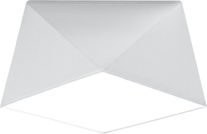 Licht-erlebnisse - Deckenleuchte Weiß Modern eckig E27 Deckenlampe Schlafzimmer Wohnzimmer