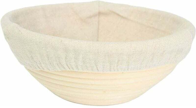 Banneton Brot mit Leinen und Rattan Brotkorb, Rattan - Ahlsen