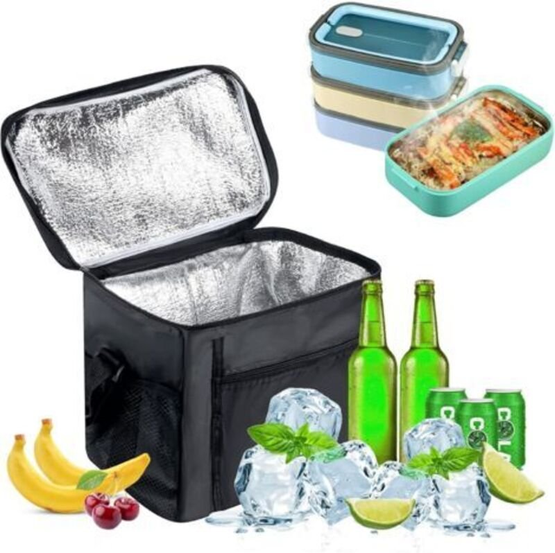 LaBlanc – Kleine, weiche Kühltasche, 10 l, Isoliertasche, Picknicktasche, Isolierbeutel, Kühltasche, Lunchtasche, kleine...