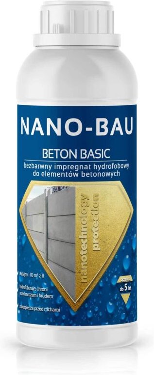 NANO-BAU BETON BASIC impregnación hidrofóbica para hormigón 10L