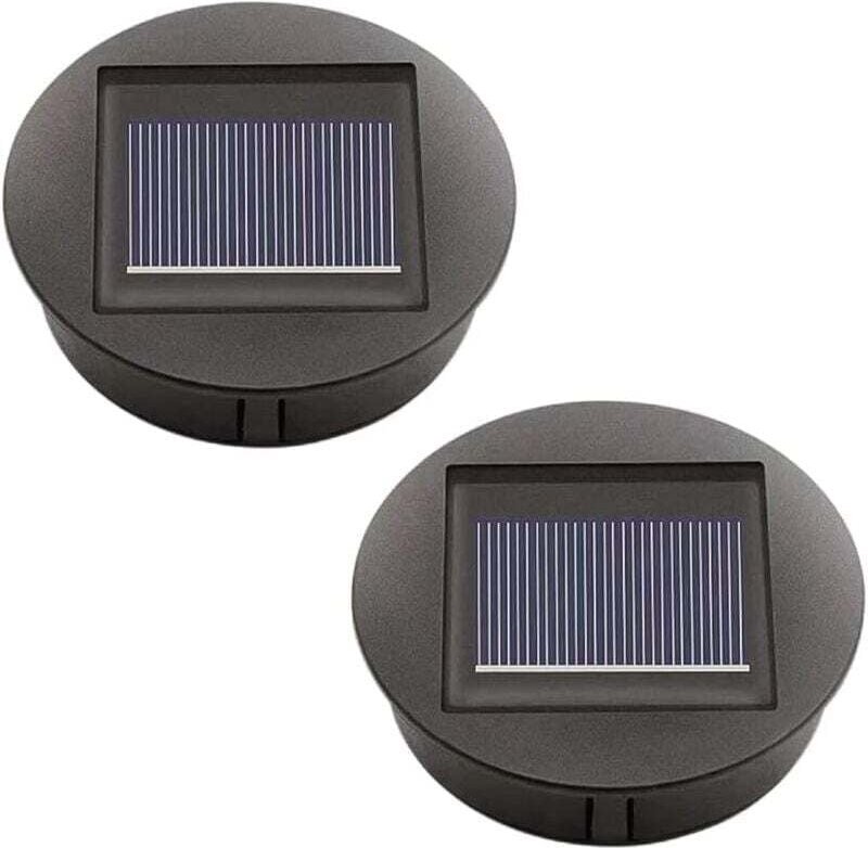 2er-Pack Ersatz-Solarleuchten mit LED-Solarpanel-Ersatzabdeckung, Außenbeleuchtung für Gartendekoration