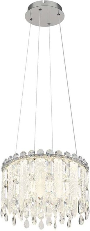 Globo - Hängelampe Esstischleuchte dimmbar Fernbedienung Glaskristalle led cct h 120cm