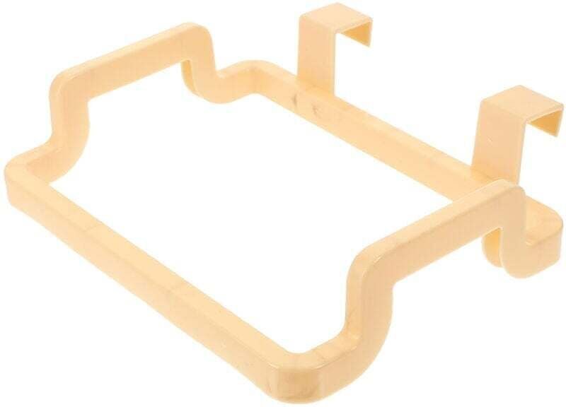 Hängender Müllbeutelhalter für Küchenschränke, Müllbeutel-Aufbewahrungsregal (gelb)