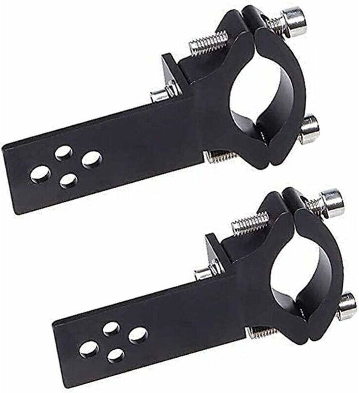 2Pcs Motorrad Gabel Rohr Klemmen Horizontale/Vertikale Installation led Licht Bar Montage 22mm-36mm