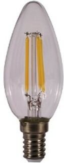 Kodak - Led-Glühbirne filament crystal candle c37 - e14 - 470lm - warm 3000k - 4w=40w - nicht dimmbar