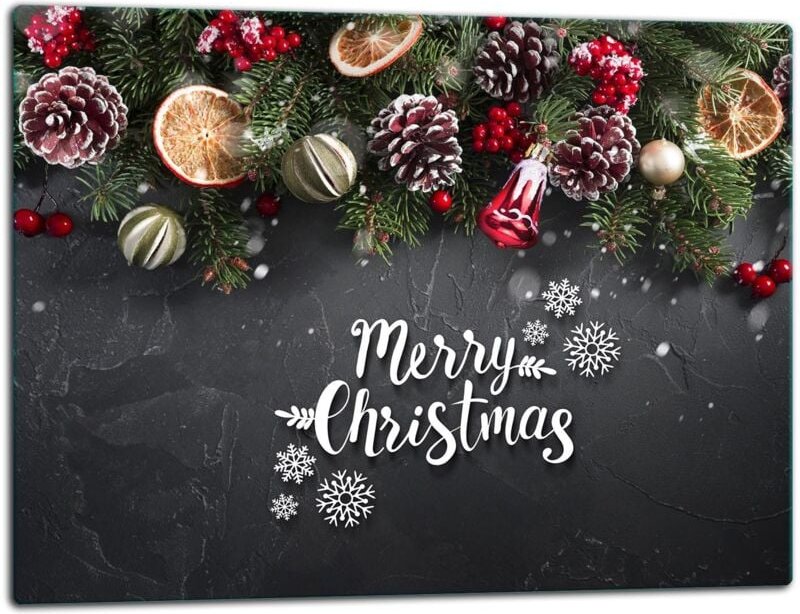 Glasschild SchneideBrett 52x40 Feertage