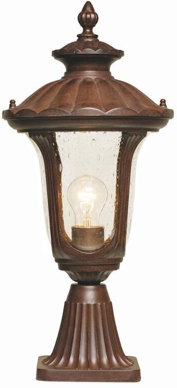 Elstead - Außenleuchte Wegleuchte Sockelleuchte h 51 cm Bronzepatina Gartenlampe Stahl