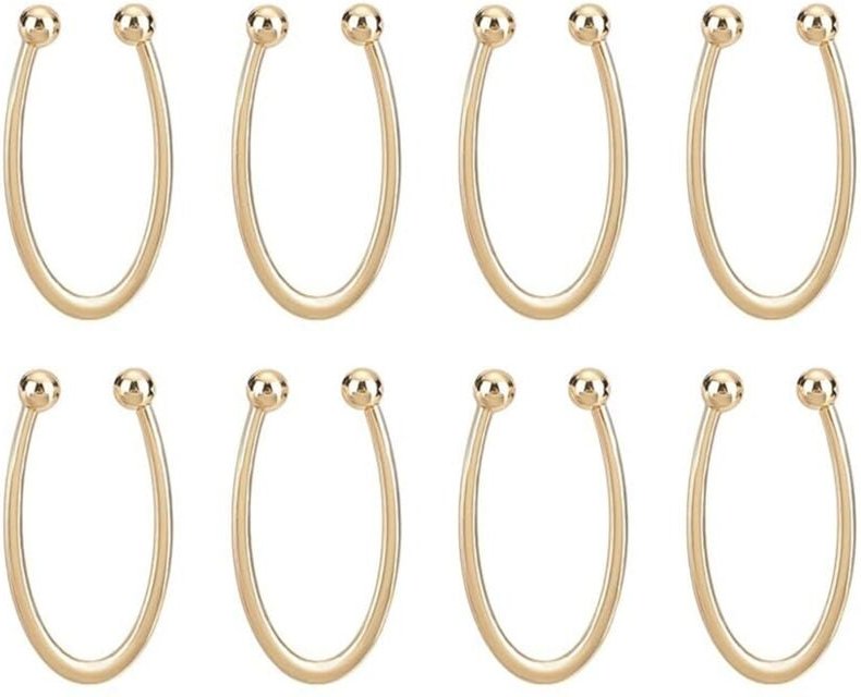 Brustverschluss-Verbinder Bikini-Verschluss-Verbinder U-Förmige Ring-Schnalle in Gold