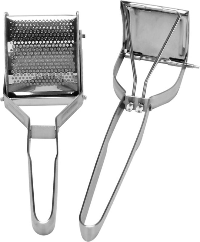 Woosien - Kartoffelpresse aus Edelstahl, Spätzlepresse, Spaghetti-Eispresse, Kartoffelstampfer, Länge 30