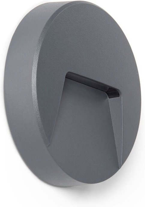 LED Außenleuchte 3W Oberfläche Wandmontage Rund Nilsa 2700K Anthrazit Warmweiß