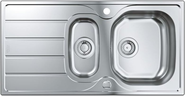 Abwäschen - Spülbecken K200, 97x50 cm, gebürsteter Edelstahl 31564SD1 - Grohe