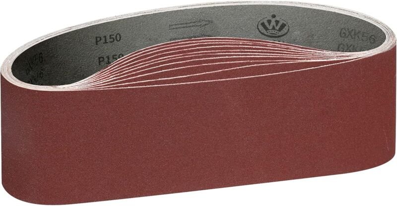 Schleifband 100 x 915 mm, P150 sehr feine Körnung, für Bandschleifer, für Holzbearbeitung, Schleifen, Schärfen, Metallpo...