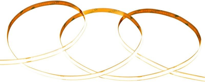 Thumbnail - Efectoled - LED-Streifen 24V cob 320 LED/m 5m 10W/m 1000lm/m Breite 8mm Schnitt 5cm IP20 CRI90 2700K Warmweiß