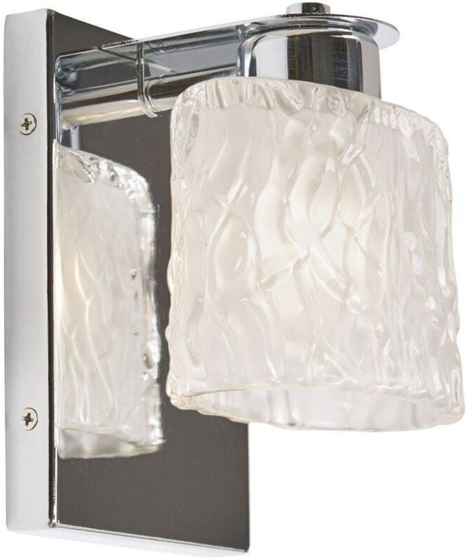 Elstead - Wandlampe Spiegelleuchte Badezimmerlampe chrom led Flurleuchte Glas geschliffen