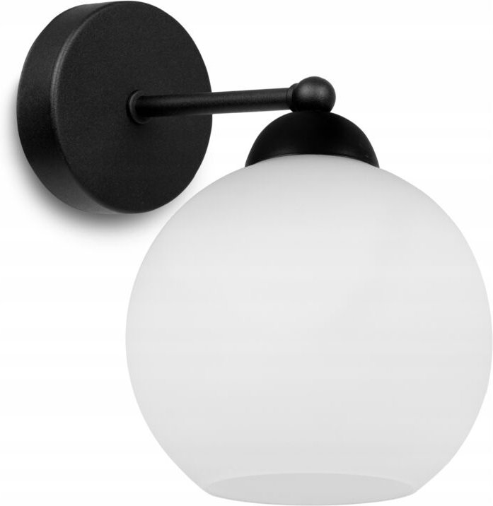 Klassische Wandlampe Eleganter Glasschirm