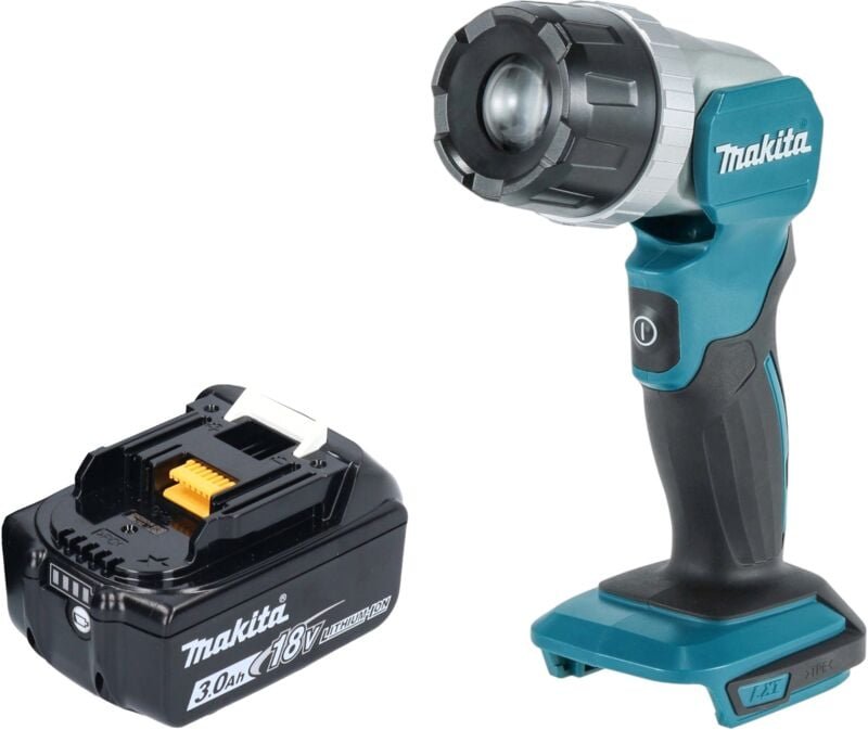 Dml 808 F1 Akku Handstrahler 14,4 / 18 v 190 lm led + 1x Akku 3,0 Ah - ohne Ladegerät - Makita