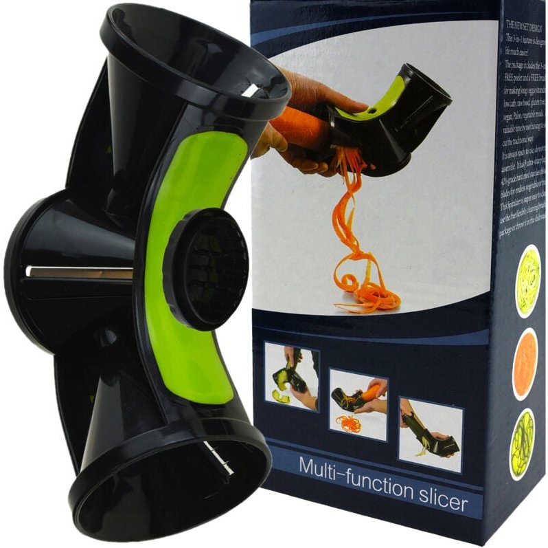 XA097 Dreiseitiger Spiral-Julienne-Gemüseanspitzer