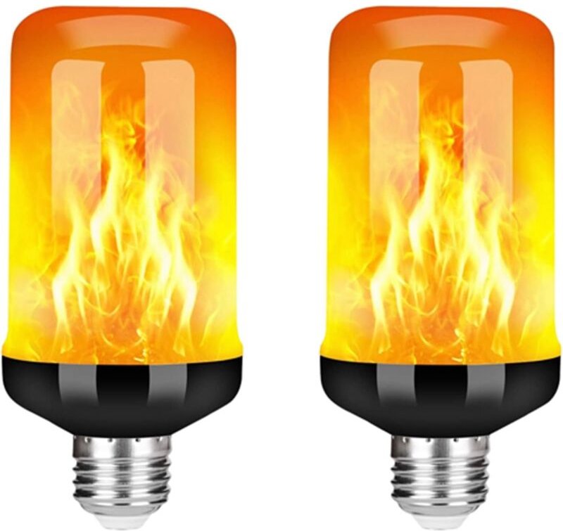 Lntyq - Pack E27 led Flammeneffekt Glühbirne, realistisch flackerndes dekoratives Licht, Festival Dekoration Lampe, 6.51...