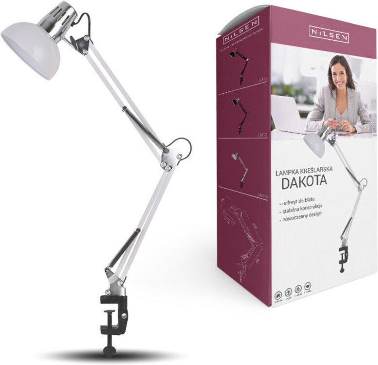 ZEICHNUNGSLAMPE E27 DAKOTA Weiß