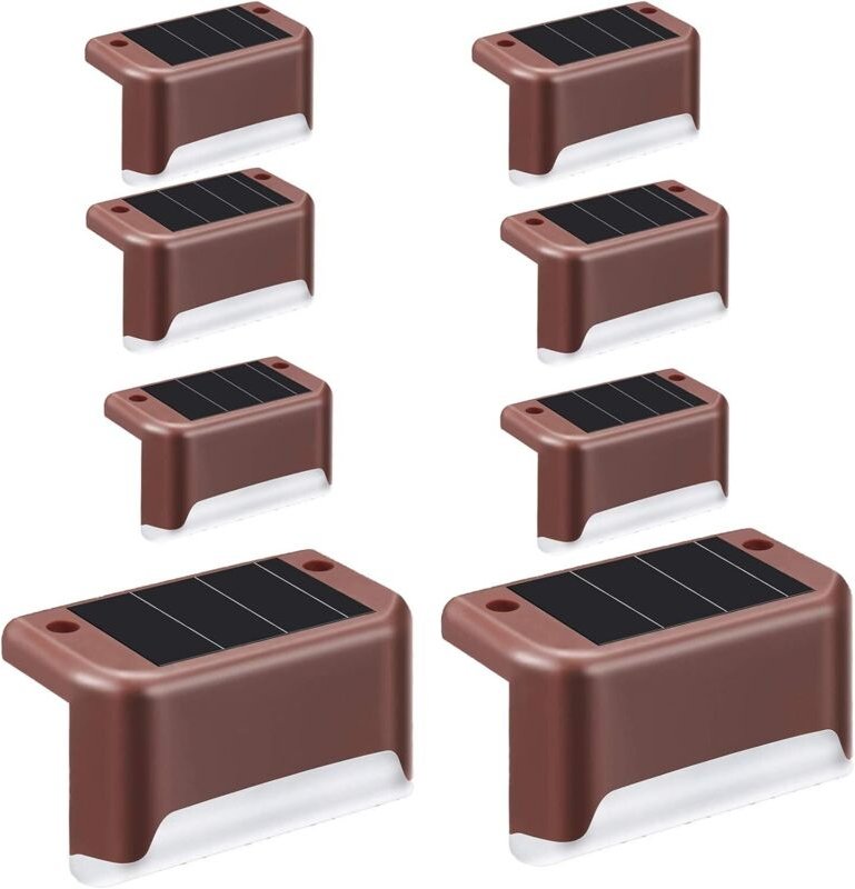 Wasserdichte Solarleuchten-Packung für Außenbereich, Terrasse, Weg, Treppe