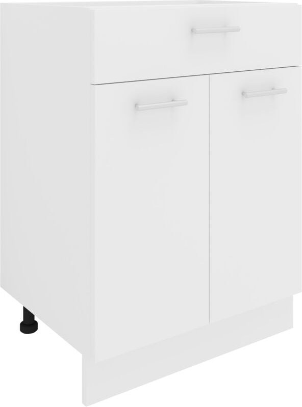 Ebuy24 - Esilo Küchenunterschrank 60 cm 2 Türen, 1 Schublade weiß.