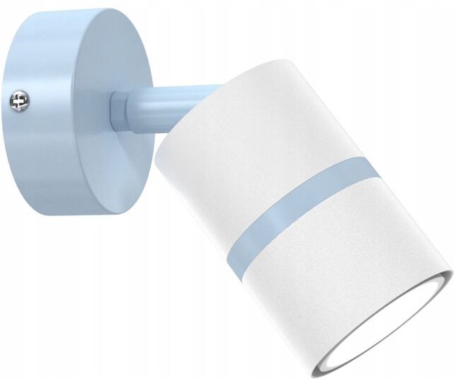 Verstellbare Deckenleuchte GU10, blaue und weiße Wandleuchte