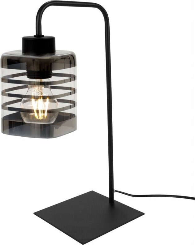 LED-Spiralglas-Nachttischlampe