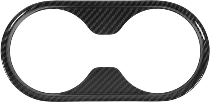 Carbon Faser Stil Tasse Halter Abdeckung Trim Auto Innen Zubehör Ersatz für Ford Ranger T6 P375 2015-2021 - Eosnow