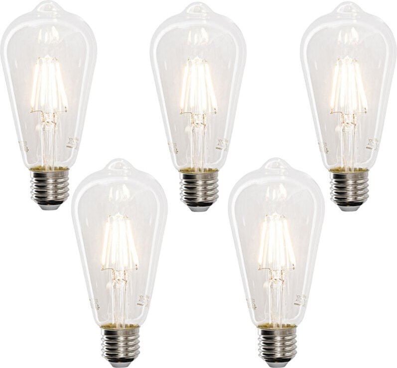 Luedd - 5er-Set Smart E27 LED-Glühbirnen ST64 4,5W 470 lm 1800-4000K