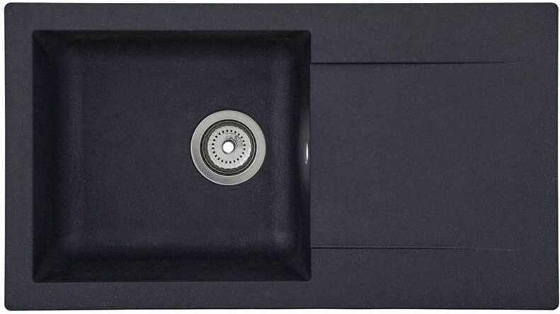 Respekta Einbauspüle Denver 78x43,5x17 cm, schwarz