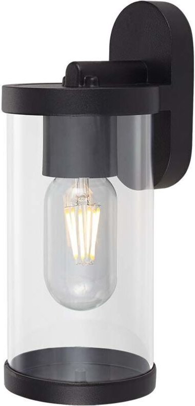 V-tac - led Gartenlampe E27 Lampenfassung Schwarz Transparent 93116234mm IP44