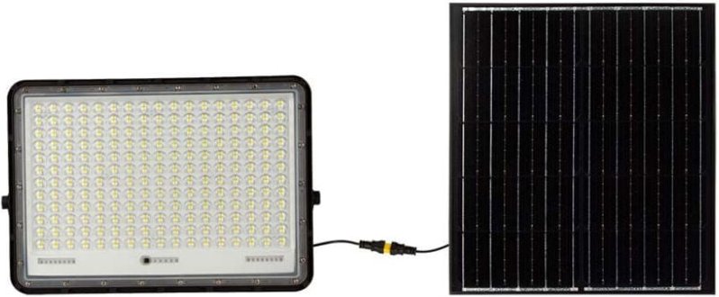Vtac - Schwarze Solar-Flutlichter - 20W - IP65 - 2600 Lumen - 6400K