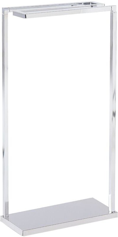 Handtuchständer Silber 42 x 83 cm aus Stahl Glänzend 3 Reihen Ständer für Handtücher Moderne Badaccessoires