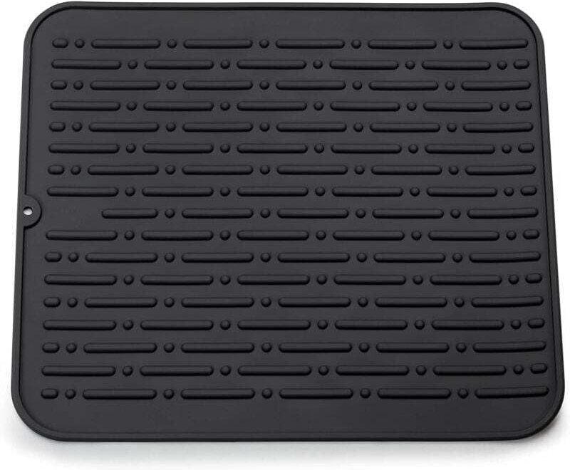 Tapis von Séchage Vaisselle Xl in/aus Silicone 45 X 40cm Garantie zu/bei Vie( schwarz)