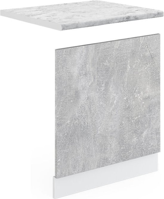 Frontblende R-Line, Beton, 60 cm , AP Marmor, Vicco