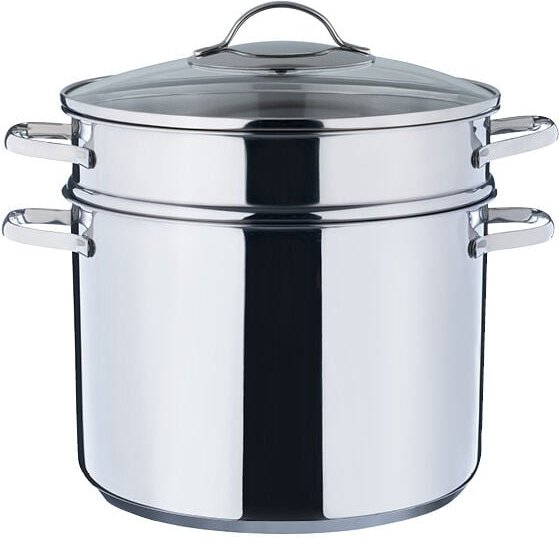 Kelomat Nudeltopf Classico mit Glasdeckel Ø24 cm 3 teilig Edelstahl Induktion