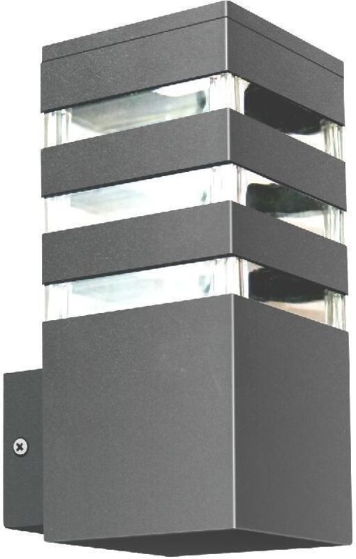 TEXAS E27 Graphit IP44 Goldlux Außen-Garten-Wandleuchte