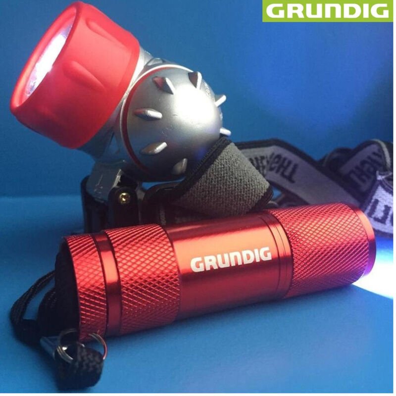 Trade Shop Traesio - Trade Shop - set 2 torce lampade led frontal und fischere room bici grundig -