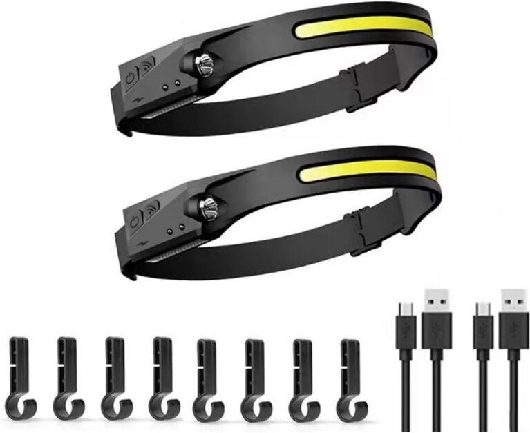 Thumbnail - Usb wiederaufladbare LED-Stirnlampe, leistungsstarke LED-Stirnlampe, wasserdichte Camping-COB-Stirnlampe mit empfindlich...