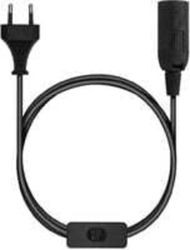Ersandy - E27-Fassung mit Kabel – Lampenfassung für Glühbirne mit Netzkabel, Steckdose und Schalter – 1,8 m Kabel