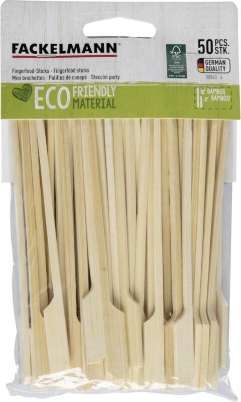 Fingerfood Sticks 15 cm 50 Stück Holzspieße Party-Picker - Fackelmann