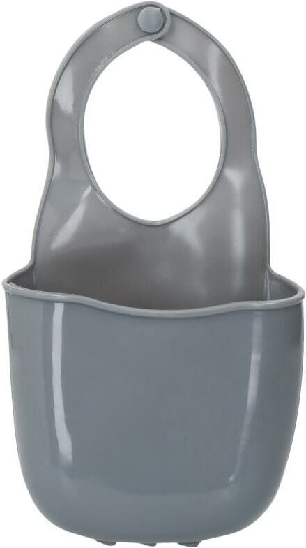 KitchenCraft - Organizer für die Küchenspüle, Silikon, grau, 4 x 10 x 19,5 cm