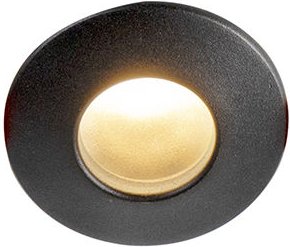 Moderner Einbaustrahler schwarz GU10 50mm IP44 - Gap